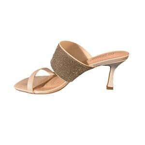 De Blossom Renny-1 White Shimmer High Heels Women’s Shoes Size 8.5 Prom Party